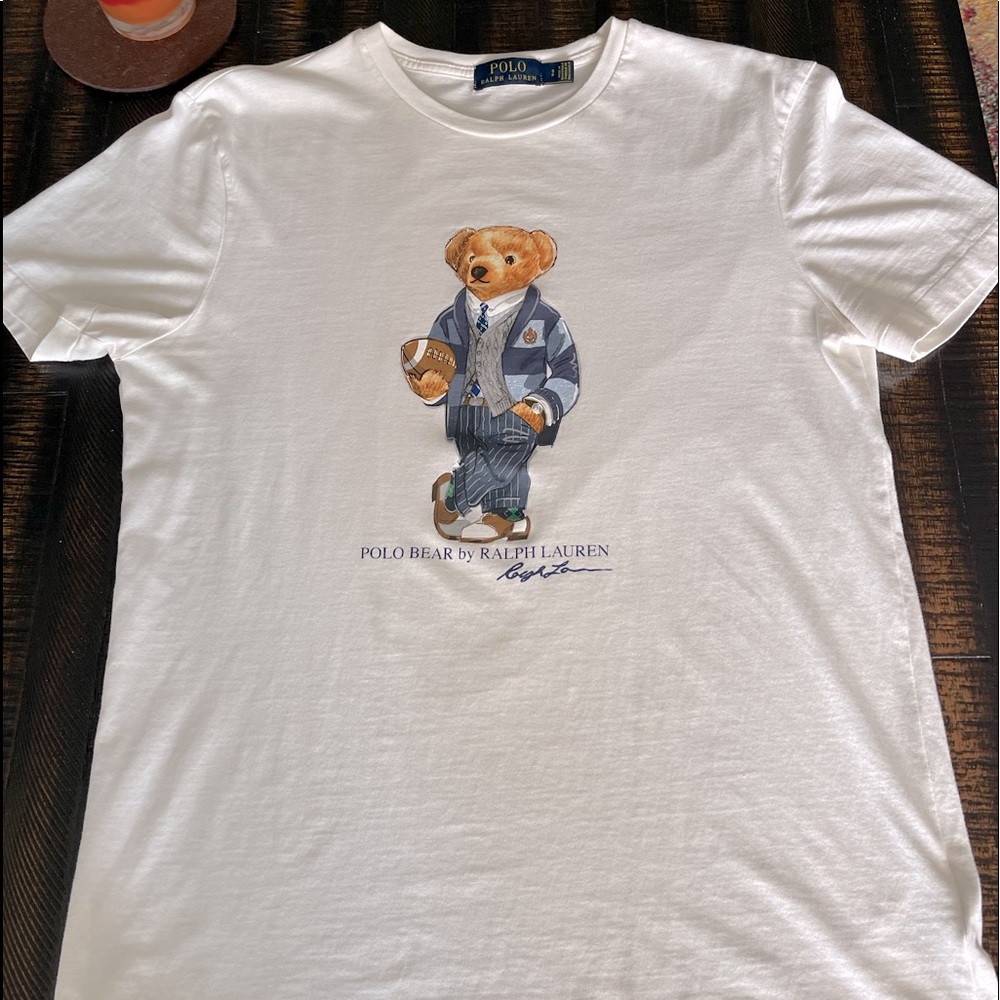 Polo Bear White Tee Small